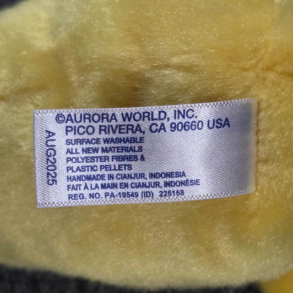 Aurora Palm Pals Banana Yellow Fruit Plush Stuffed Toy 6" - Picture 4 of 5